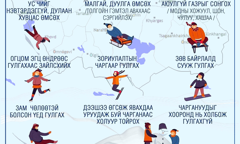 ⛷️Аюулгүй байдлаа сайтар хангах нь болзошгүй аюул, эрсдэлээс таныг болоод хайртай бүхнийг тань хамгаална. 
&#55356&#57282Иймд цана, чаргаар гулгахдаа анхаарах зөвлөмж болон бэртэл гэмтлээс хэрхэн сэргийлэх талаар мэргэжлийн байгууллагаас гаргасан зөвлөмжийг хүргэж байна.
Зориулалтын чарга ямар байх ёстой вэ?
&#55356&#57282Хавтгай гүйгчтэй
&#55357&#57079Чаргыг түлхэх бариултай
⛸️Дэмжигч нуруутай
⛷️Хүүхдийг бэхлэх суудлын бүстэй байх
❄️Чарга нь төмөр болон модоор хийгдсэн байх.
